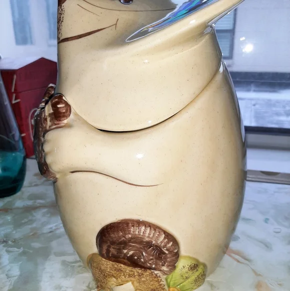 ADORABLE! Mouse cookie jar - Picture 2 of 5